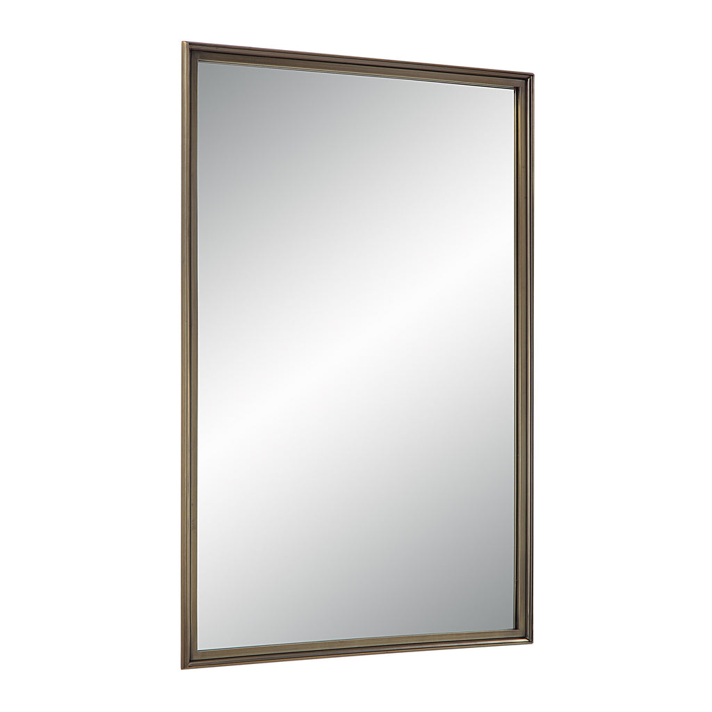 Renwil Sandcastle 36" Tall Rectangular Mirror - Antique Brushed Brass
