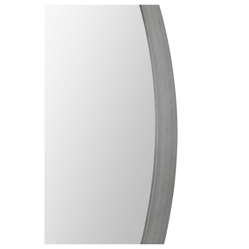 Renwil Lester 30" Tall Round Wall Mirror - Grey