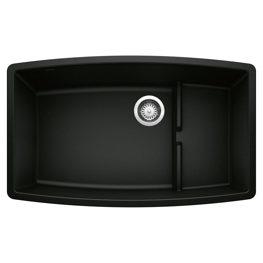 Blanco Performa Cascade Silgranit 32" Single Bowl Undermount Kitchen Sink with Colander