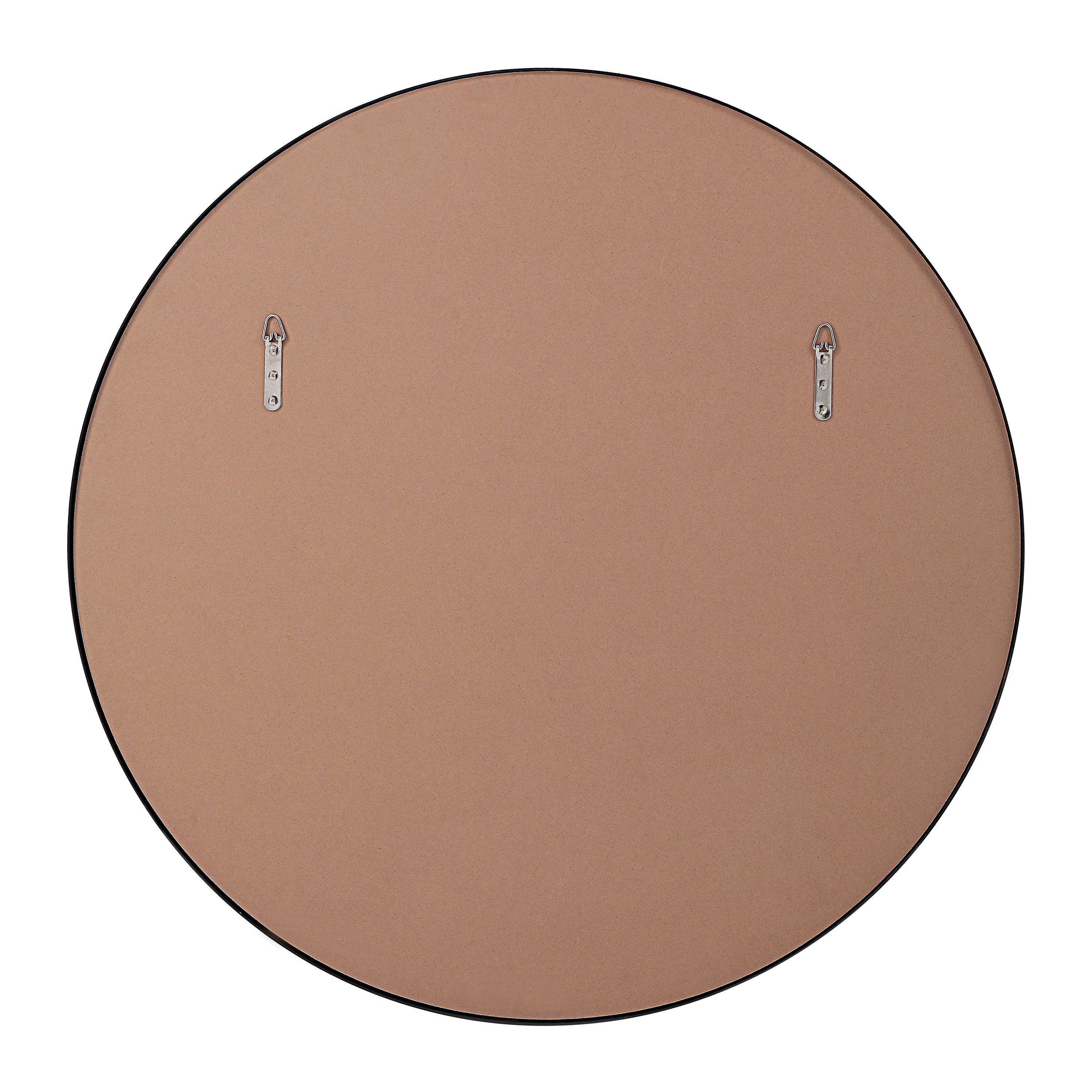 Renwil Namur 36" Tall Round Mirror - Matte Black