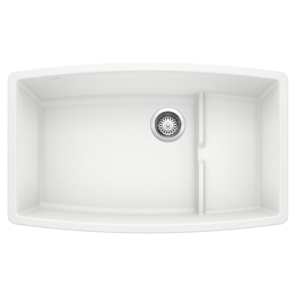 Blanco Performa Cascade Silgranit 32" Single Bowl Undermount Kitchen Sink with Colander