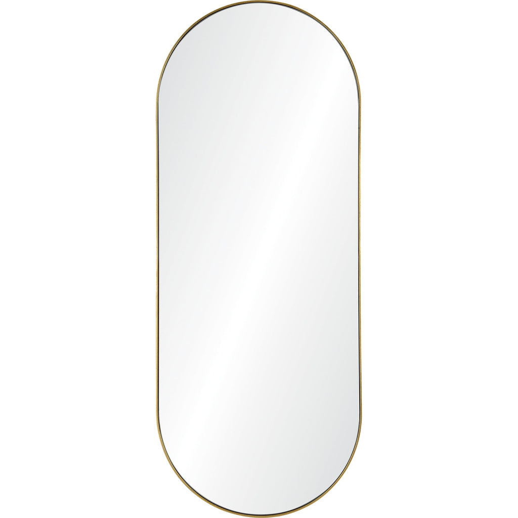 Renwil Marius 60" Tall Oval Full Length Mirror - Yellow