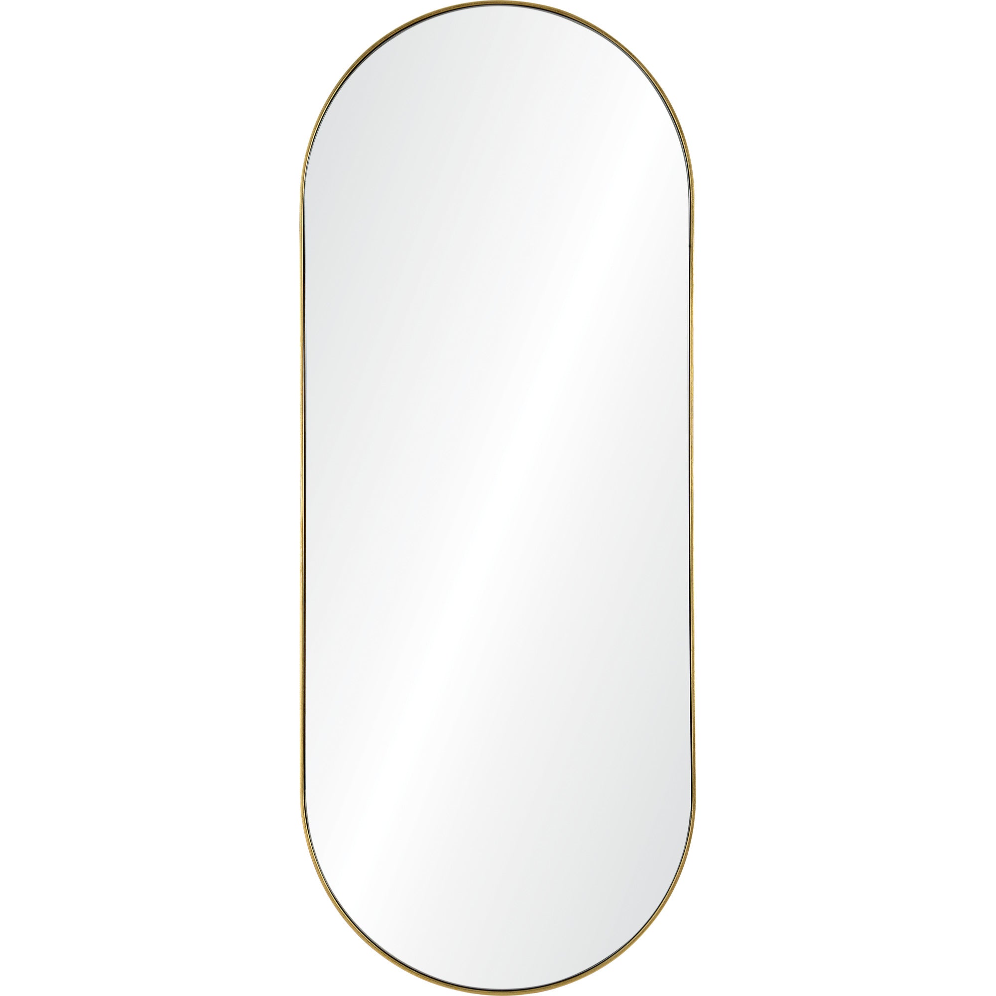 Renwil Marius 60" Tall Oval Full Length Mirror - Yellow