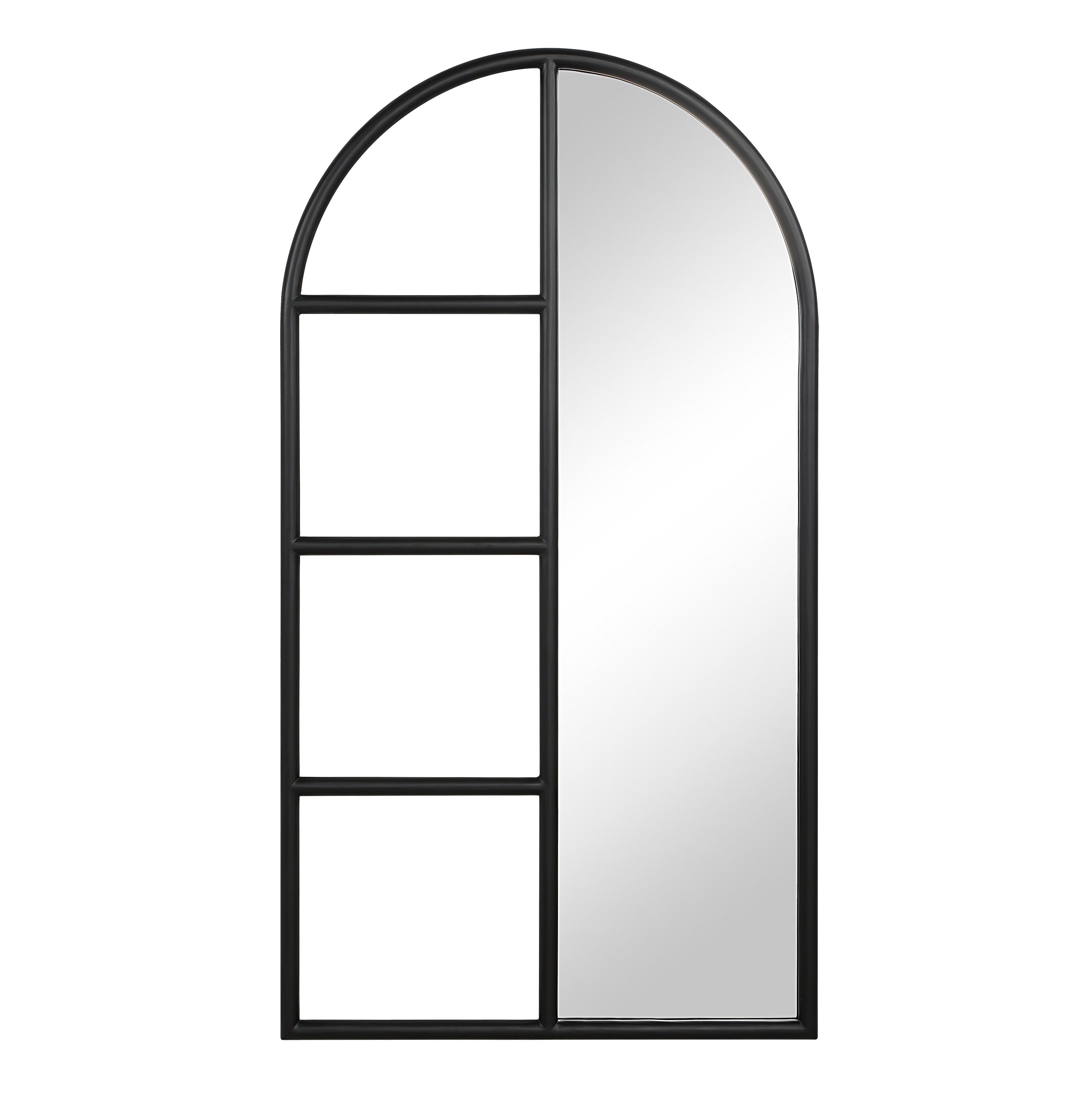 Renwil Trellis 69.75" H x 38" W Wall Mirror - Black