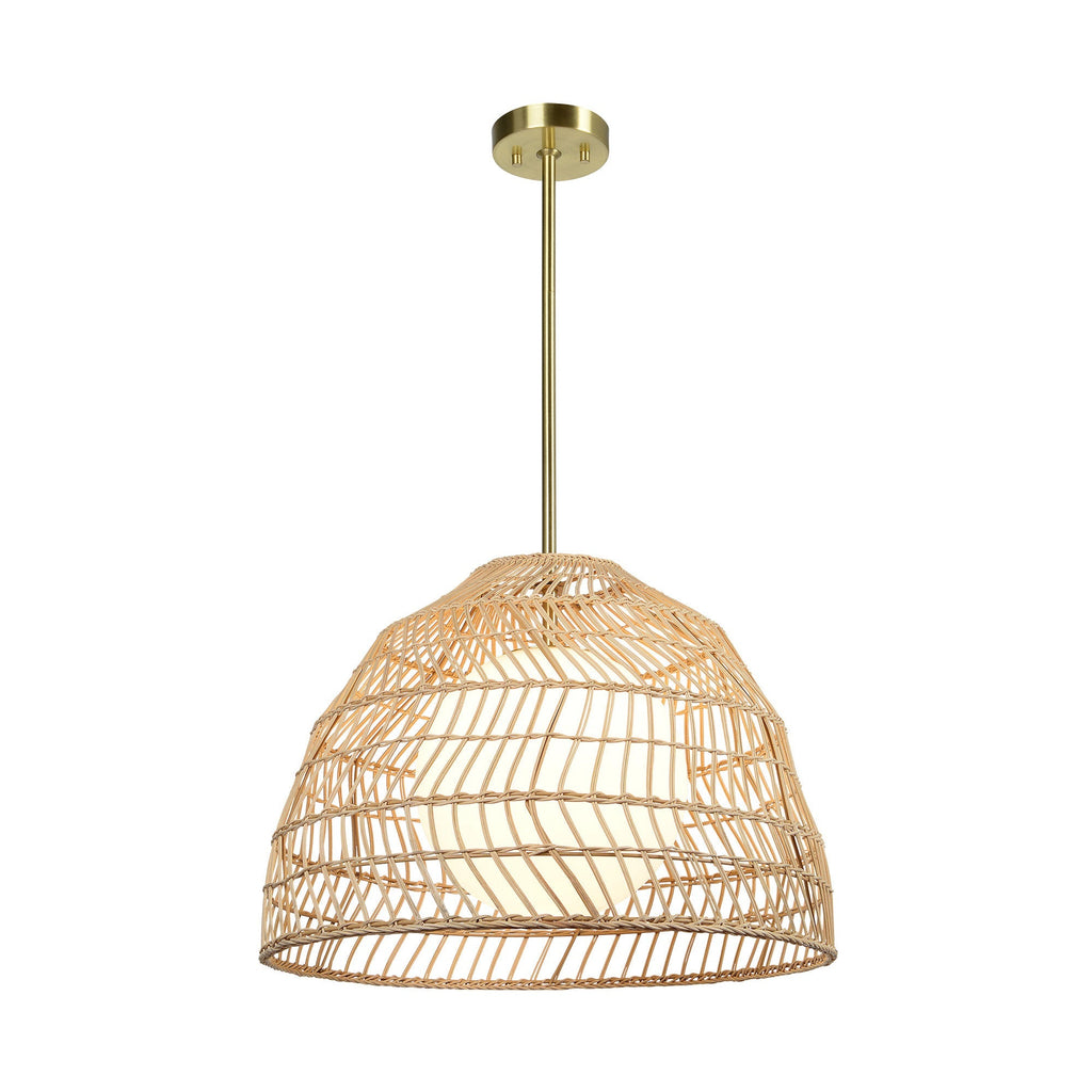 Renwil Palm 14" Length Ceiling Fixture - Brown