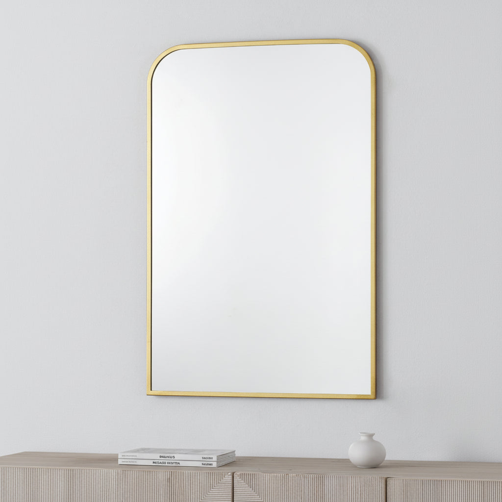 Renwil Merrimack 36" Tall Rectangle Wall Mirror - Yellow