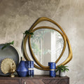 Renwil Goldie 42" Tall Irregular Wall Mirror - Yellow