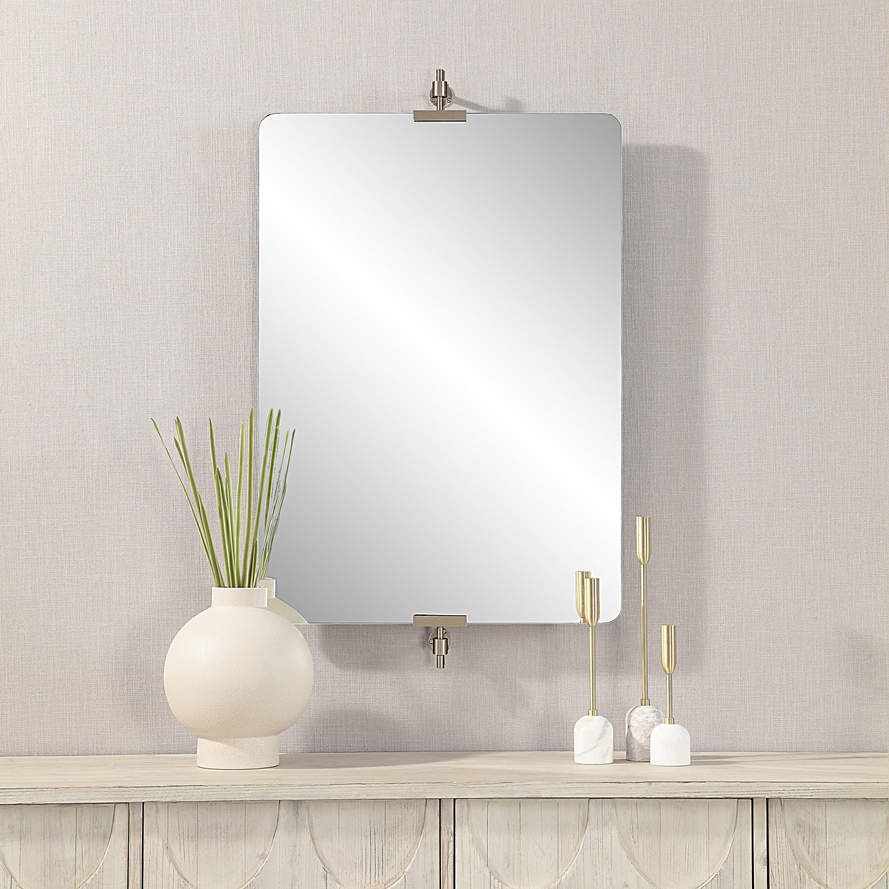 Renwil Sodalite 40" Tall Rectangular Mirror