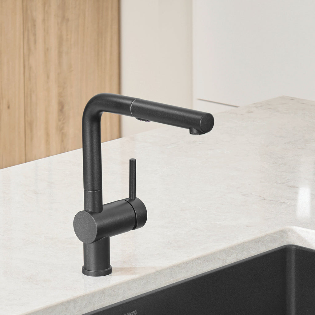 Blanco Linus Low Arc Pull-Out Dual-Spray Kitchen Faucet