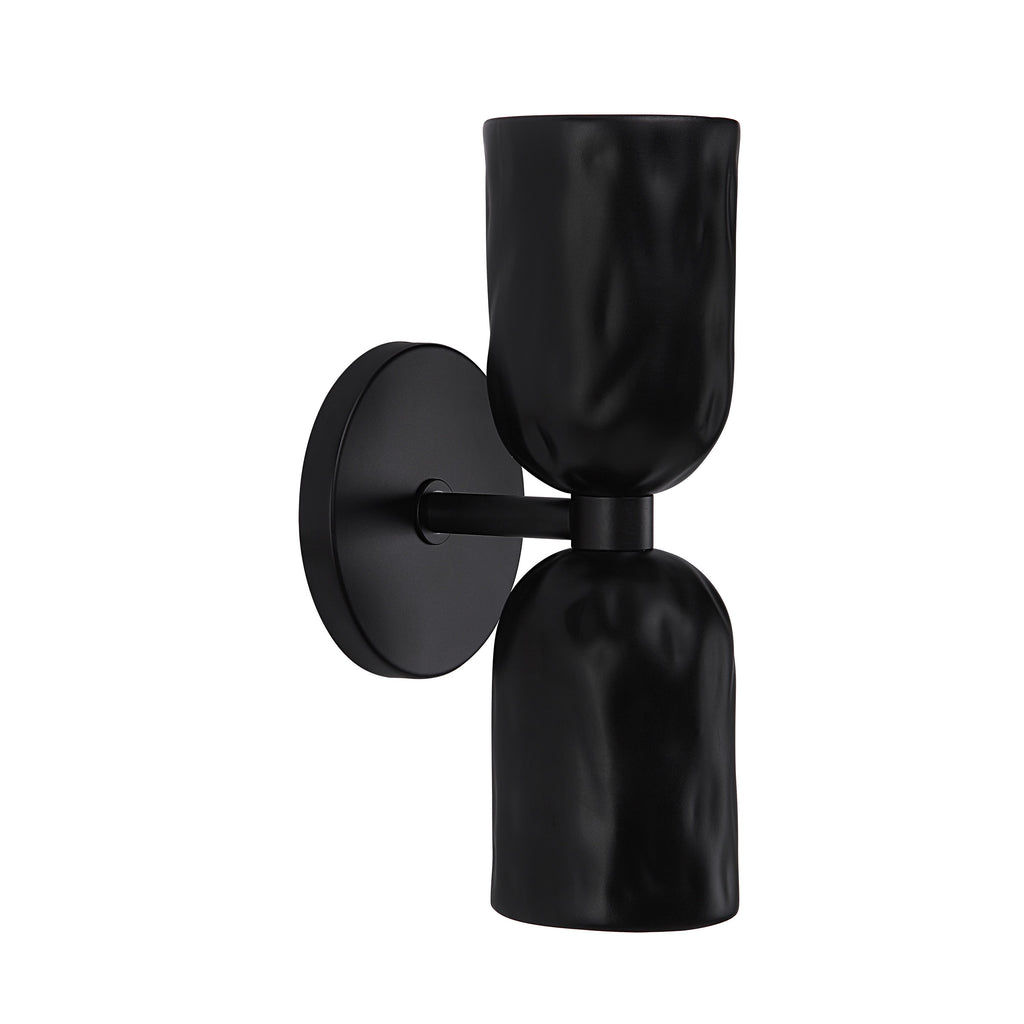 Renwil Alessia 11.2" Powder Coated Matte Black 2-Light Wall Sconce