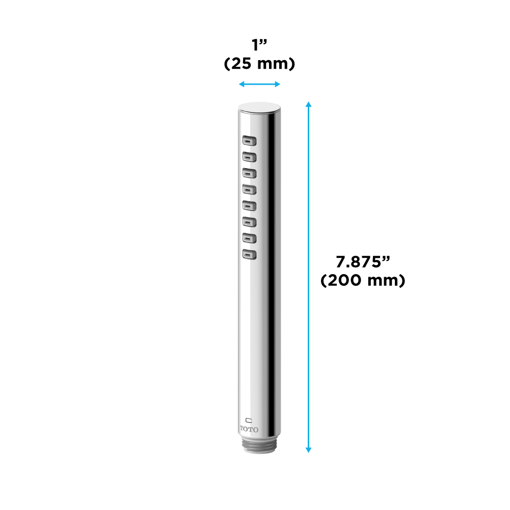 TOTO G Series 1.75 GPM Single Spray Cylindrical Handshower with Comfort Wave Technology