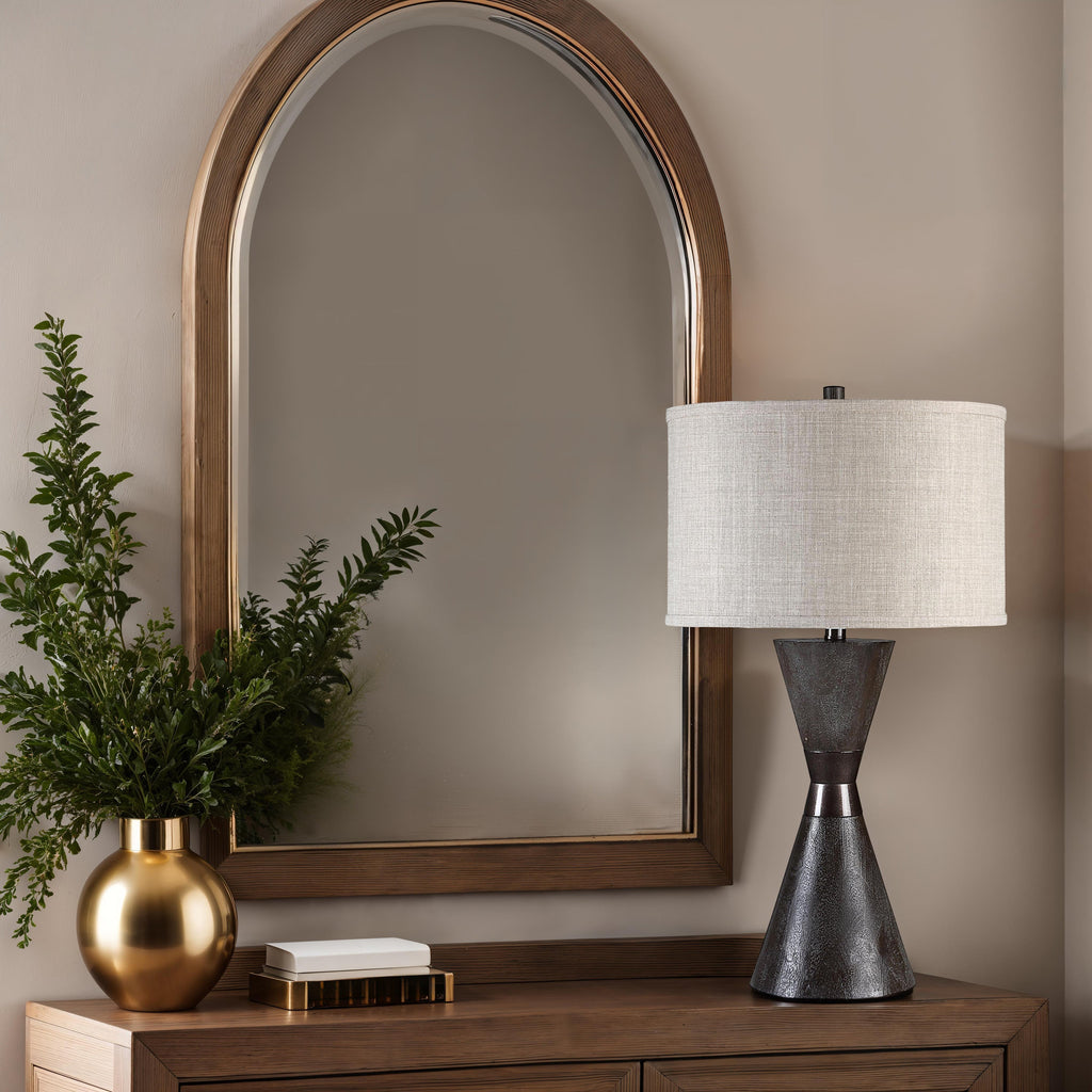 Everren Vyara 29" Height Table Lamp - Dark Brown