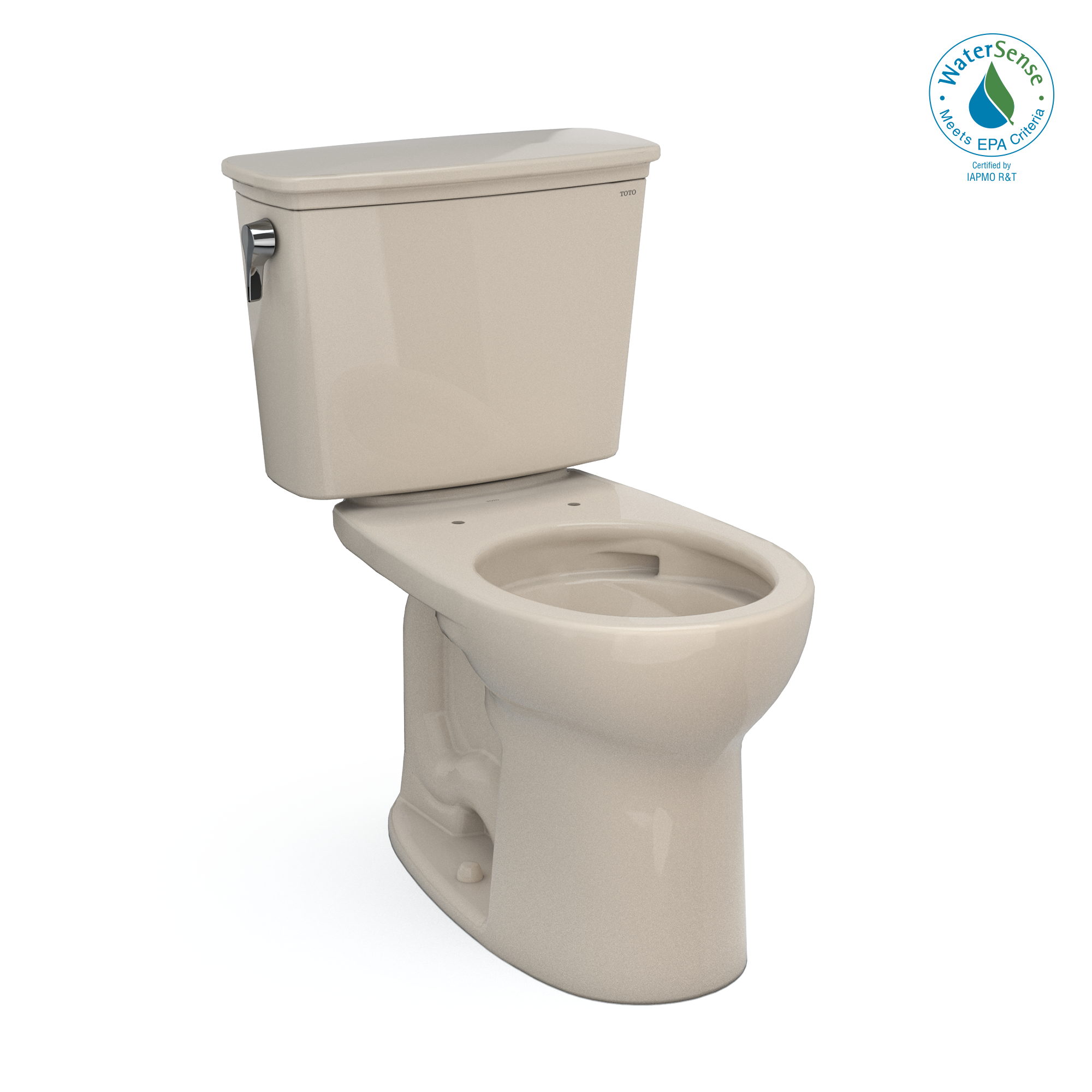TOTO Drake Toilet - Transitional Two-Piece Round Toilet with Universal Height, 1.28 GPF Tornado Flush