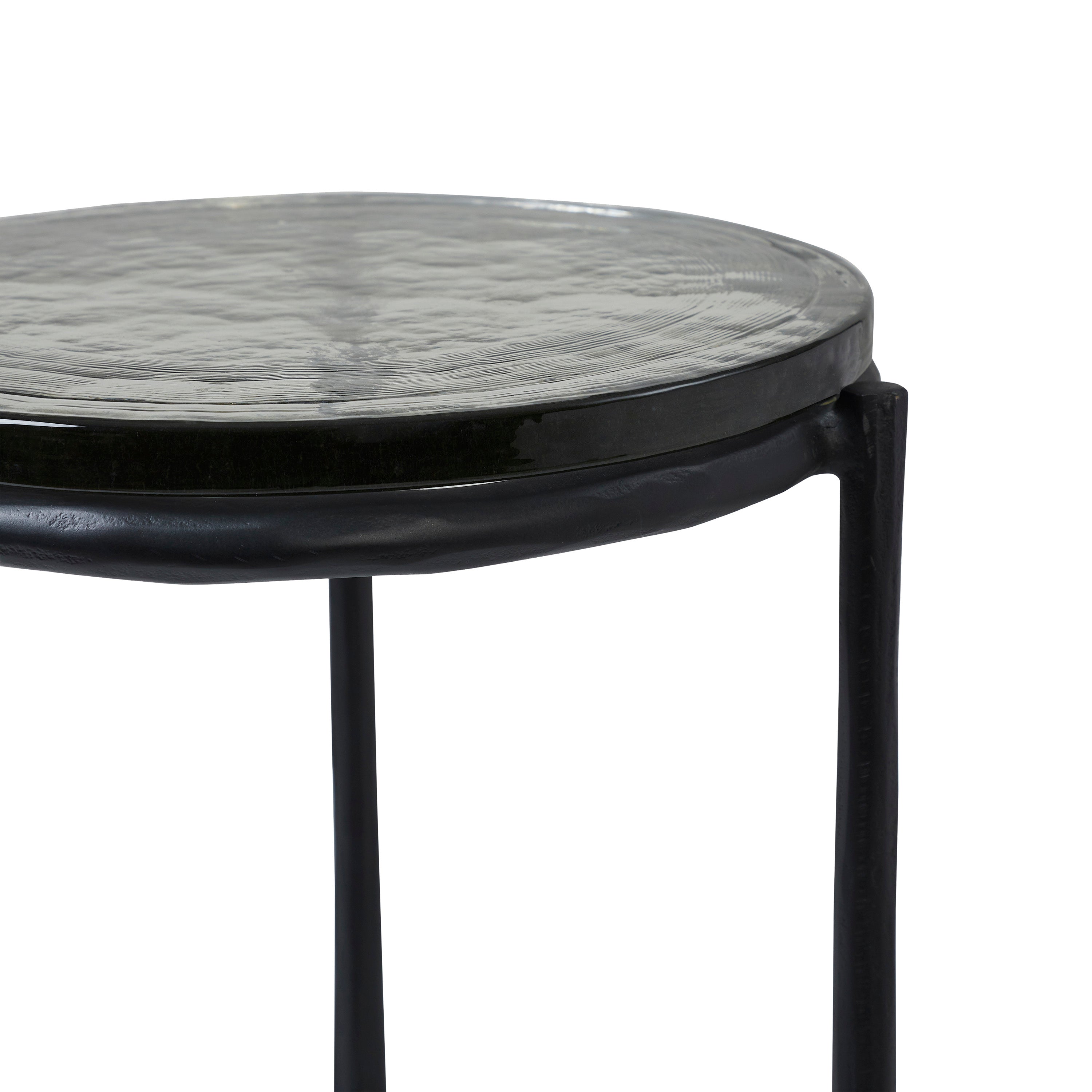 Renwil Avila Indoor Cast Aluminum Side Table - Black