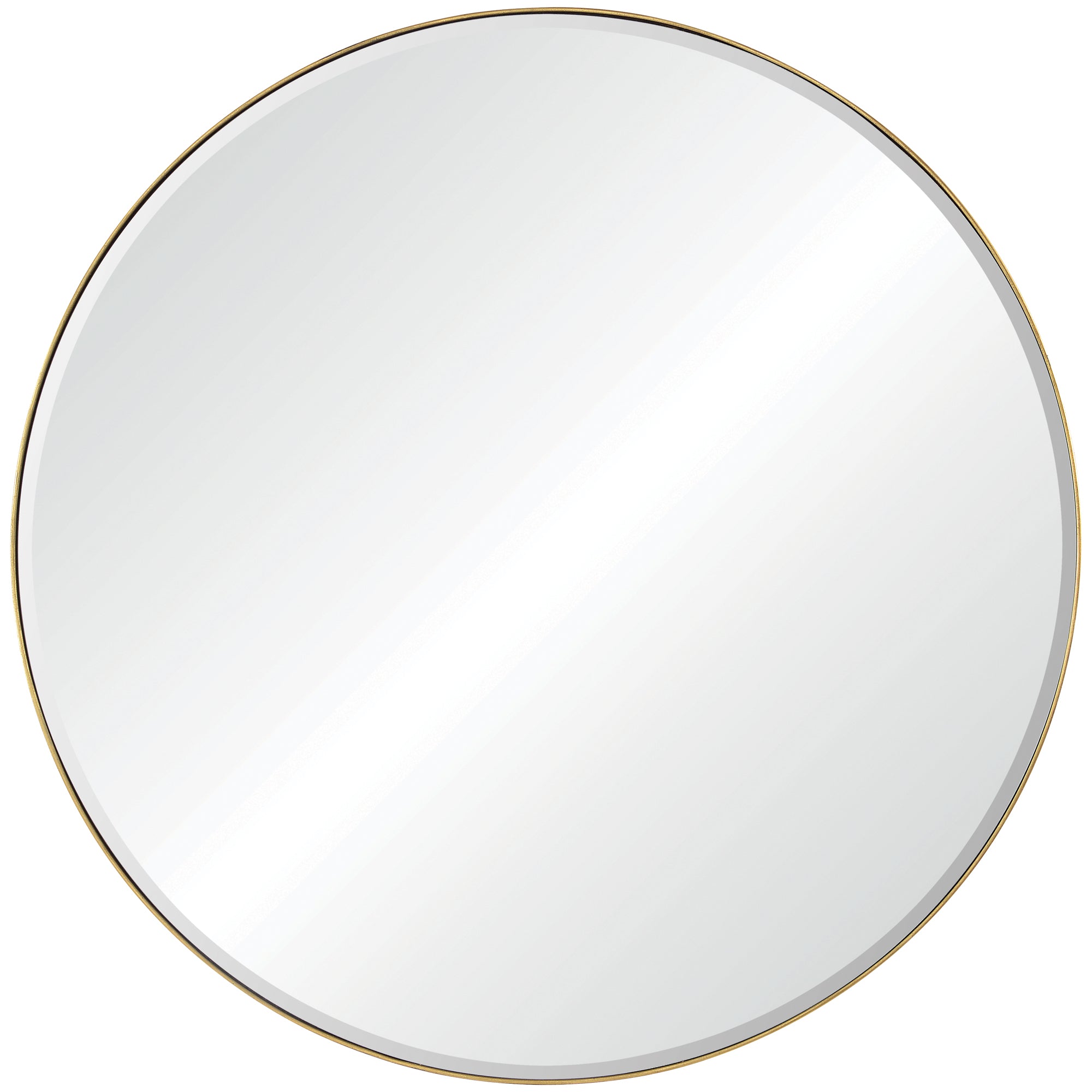 Renwil Thallo 48" Tall Round Wall Mirror - Yellow