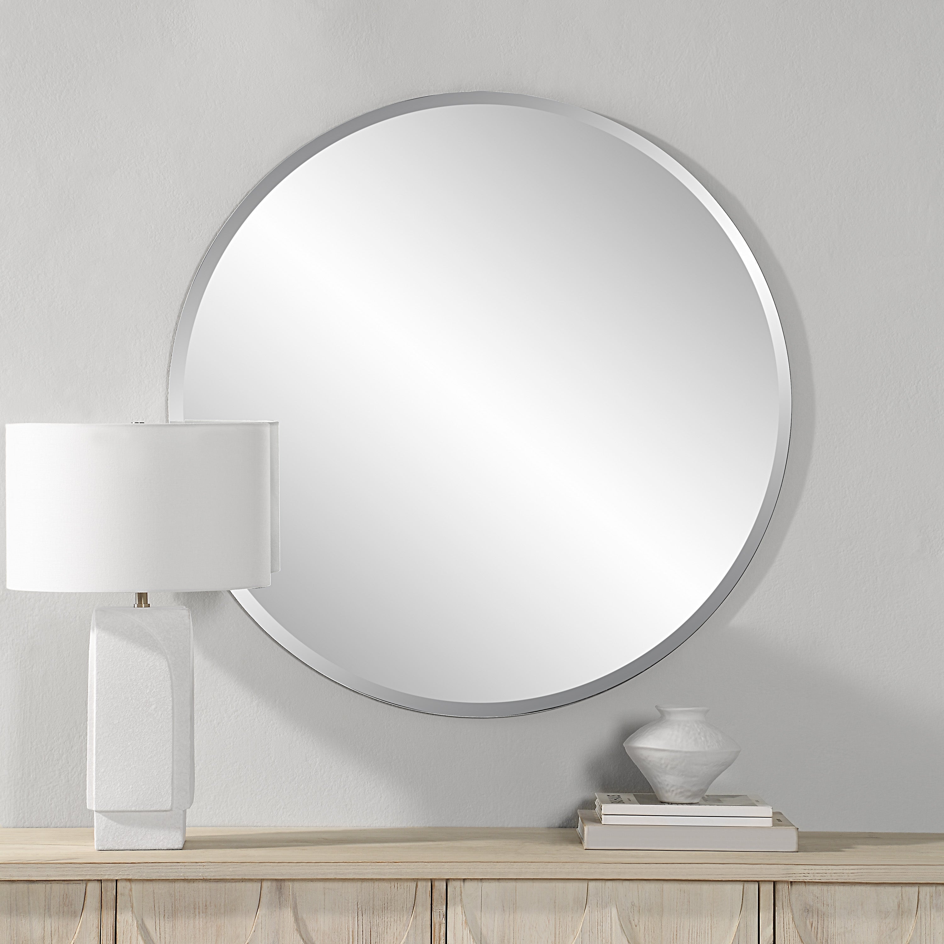 Renwil Scion 40" Tall Round Wall Mirror