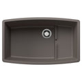 Blanco Performa Cascade Silgranit 32" Single Bowl Undermount Kitchen Sink with Colander