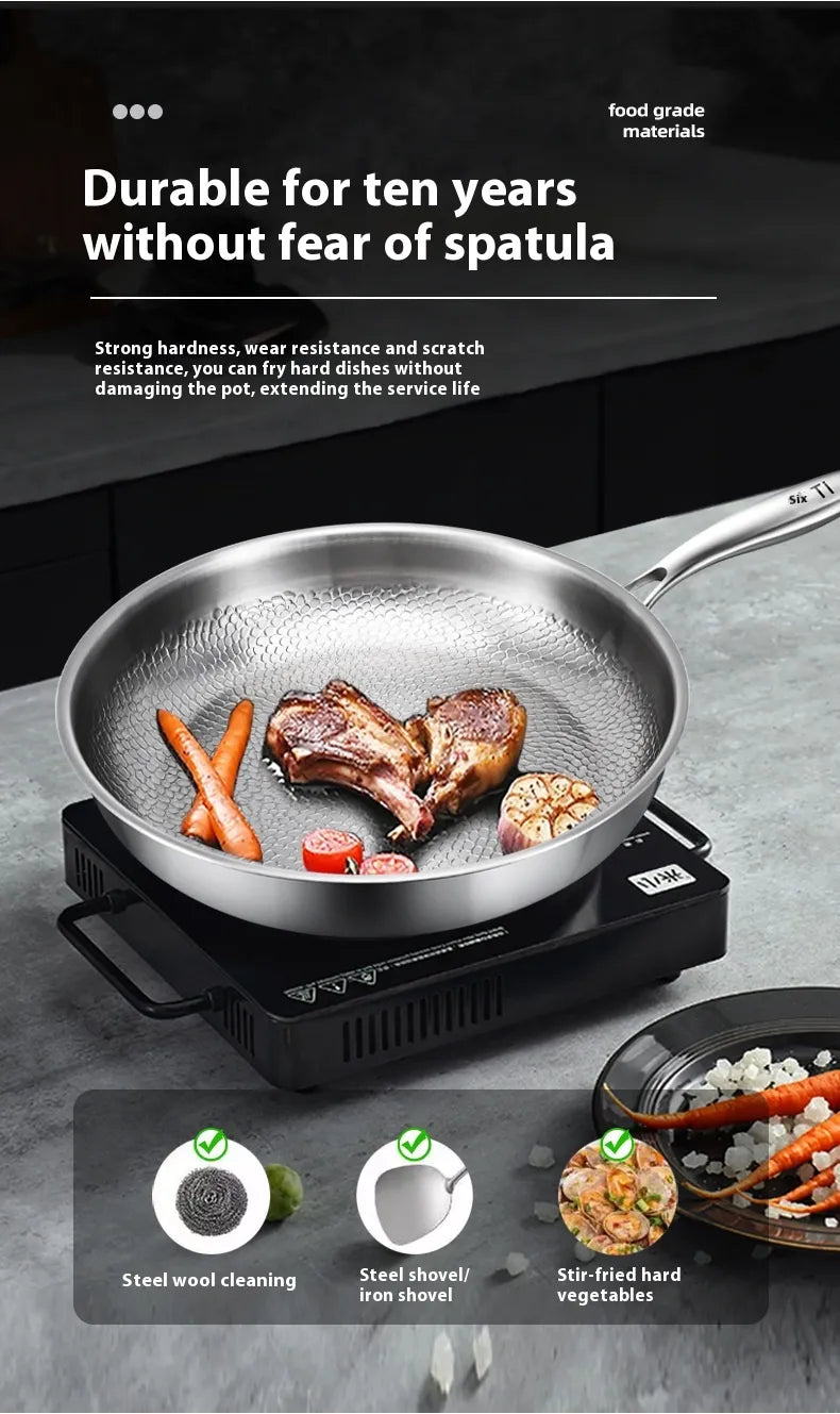 Pure Titanium Nonstick Frying Pan