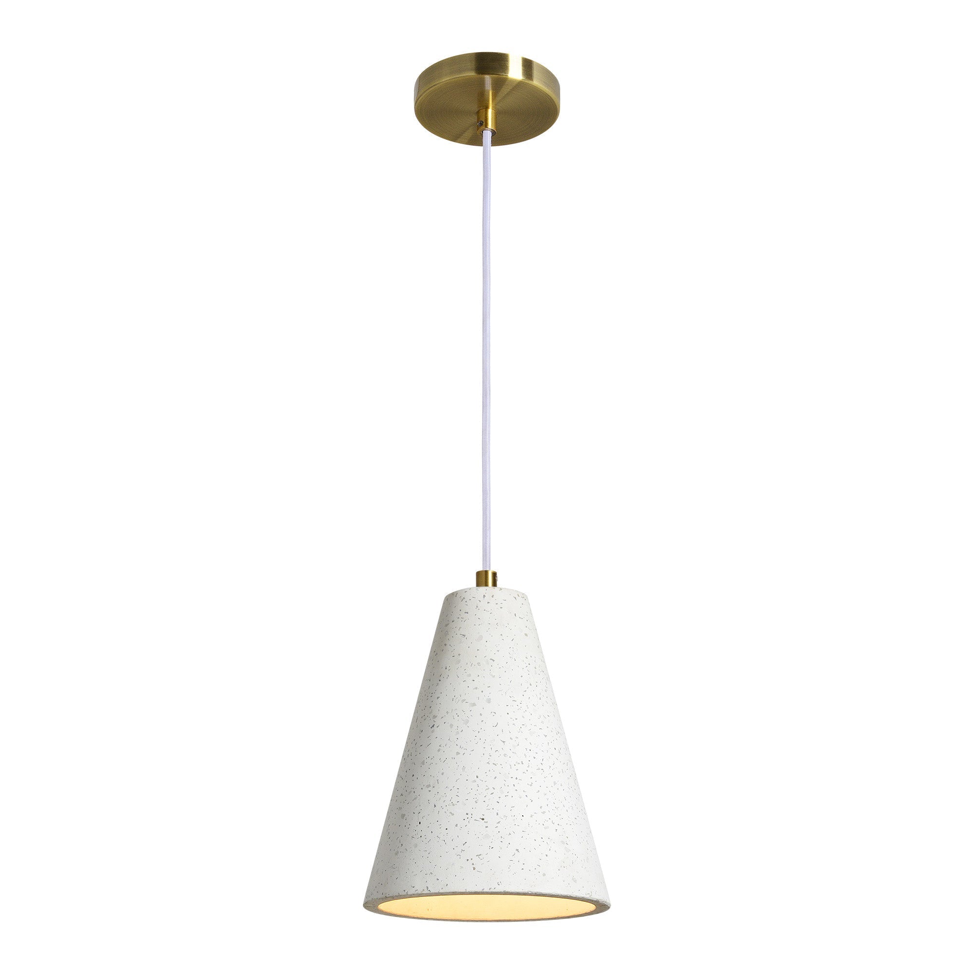 Renwil Paula 10" Length Ceiling Fixture - Off-White with Speckles