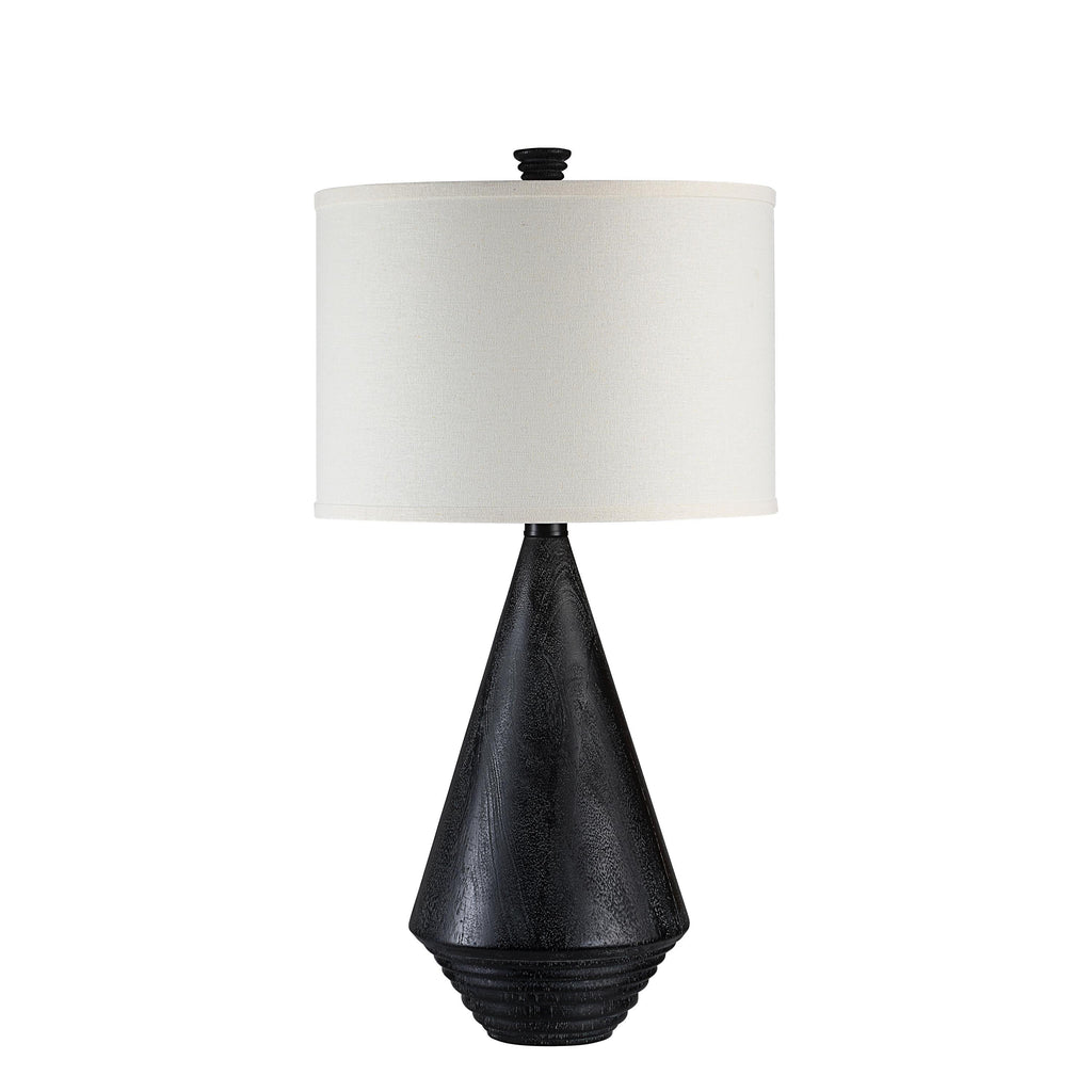 Everren Tortora 31" Height Table Lamp - Matte Black Wash