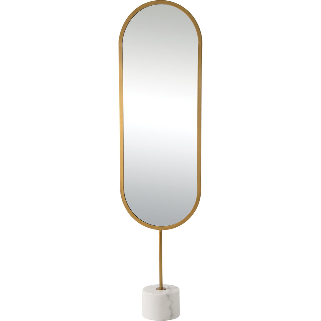 Renwil Taio 70" Tall Oval Wall Mirror - Yellow