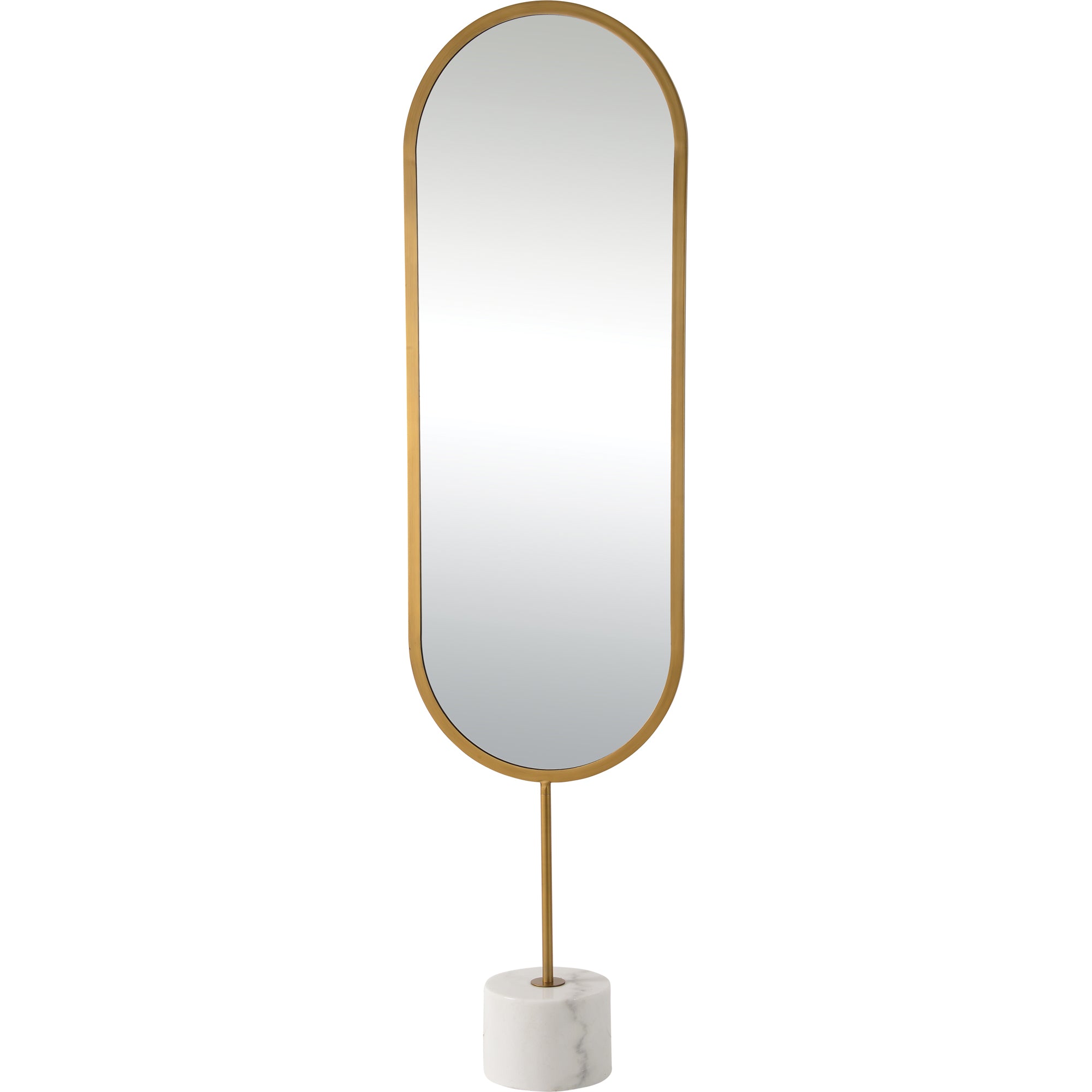 Renwil Taio 70" Tall Oval Wall Mirror - Yellow