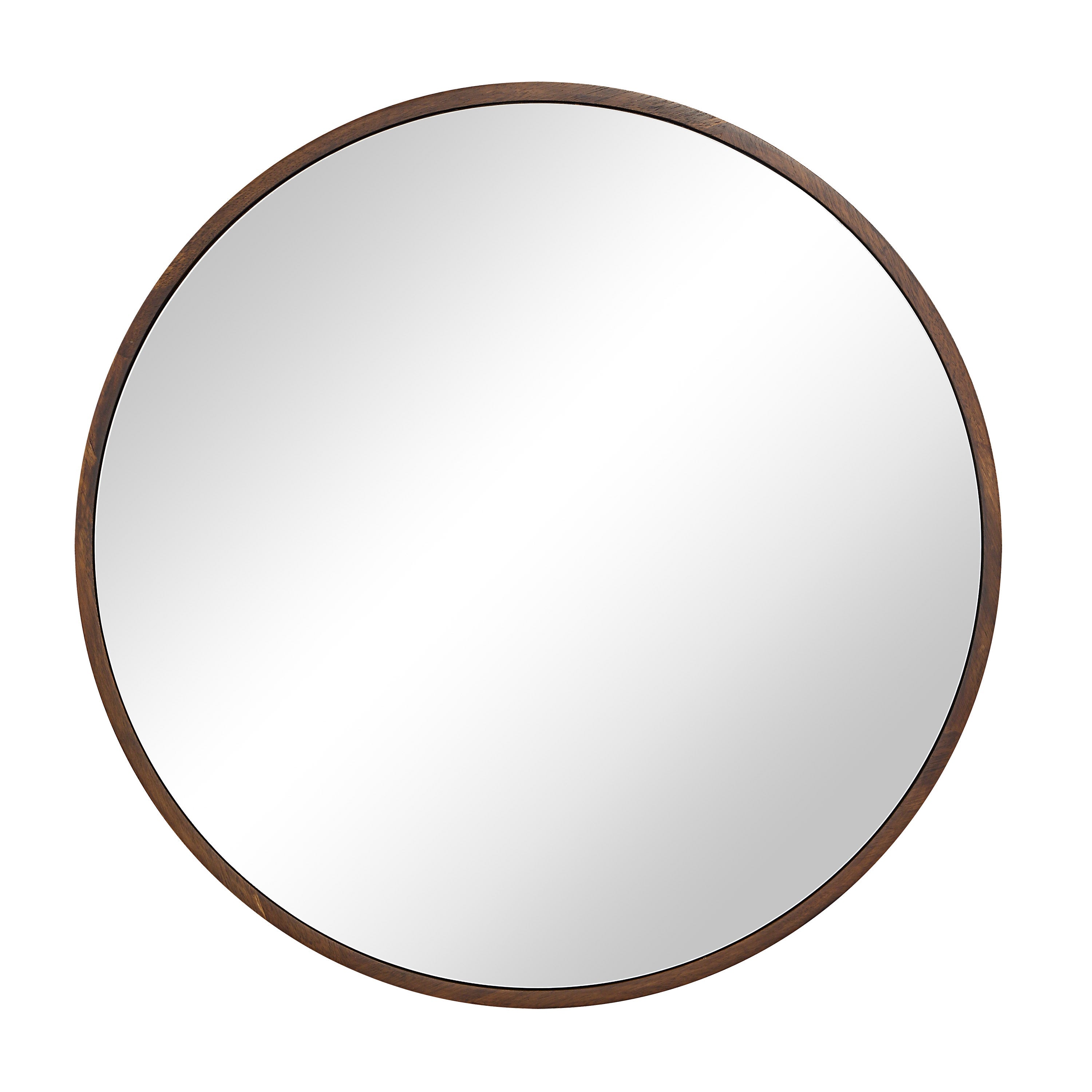 Renwil Modi 30" H x 30" W Wall Mirror - Brown
