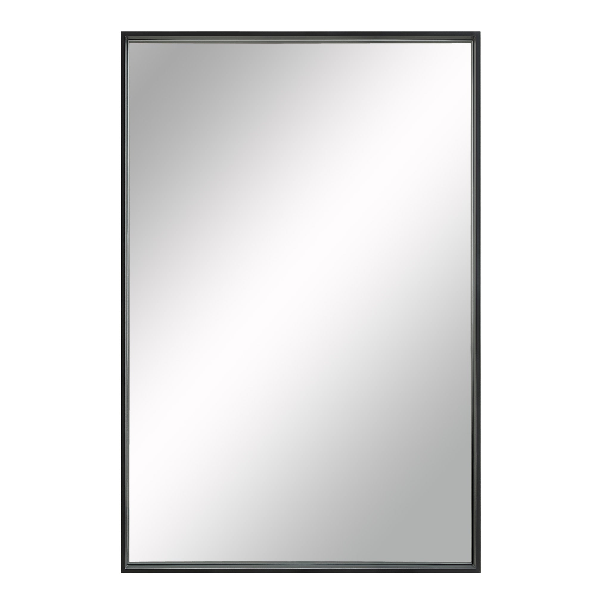 Renwil Annalise 45" Tall Rectangle Wall Mirror - Black