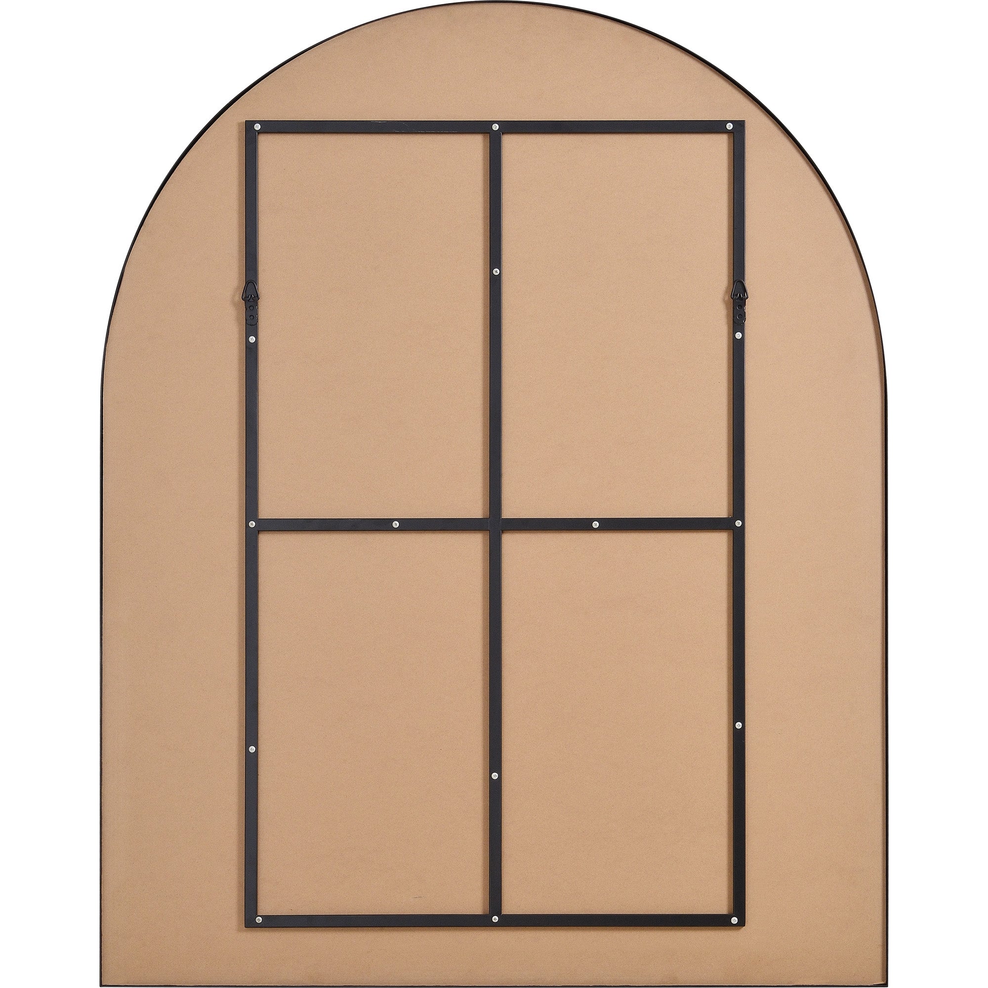 Renwil Lamia 50" Tall Arch Wall Mirror - Black