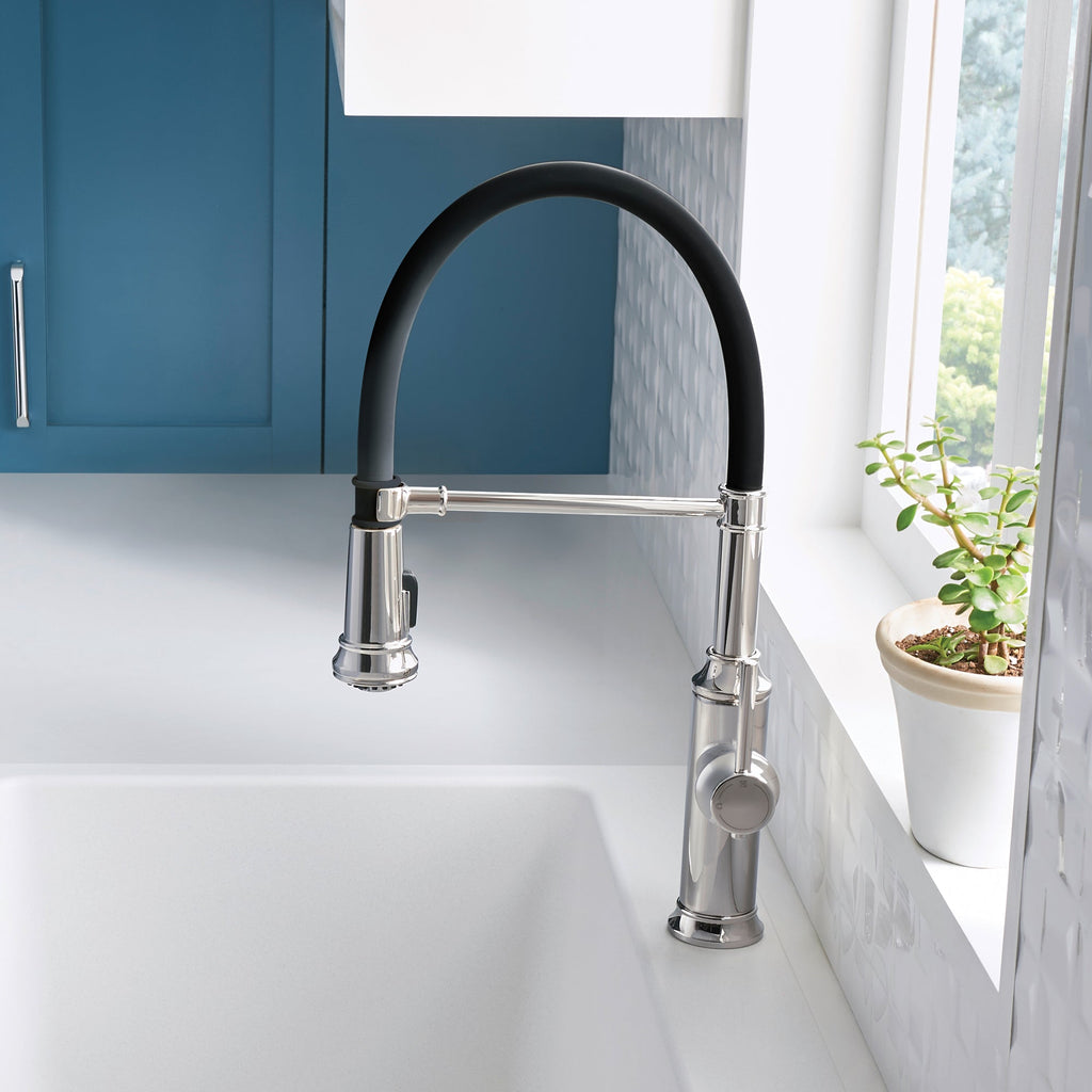 Blanco Empressa Semi-Pro Pull-Down Dual-Spray Kitchen Faucet