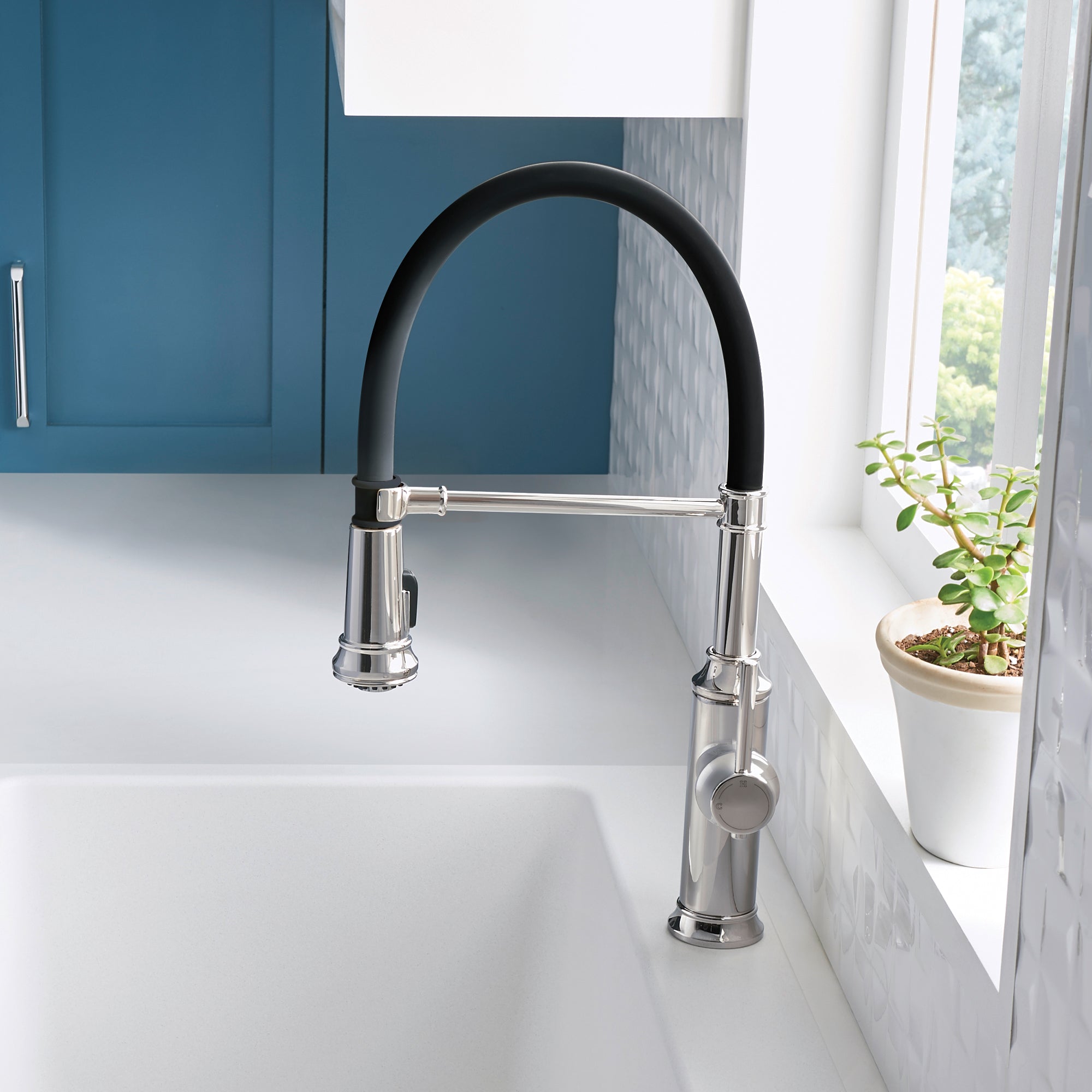 Blanco Empressa Semi-Pro Pull-Down Dual-Spray Kitchen Faucet