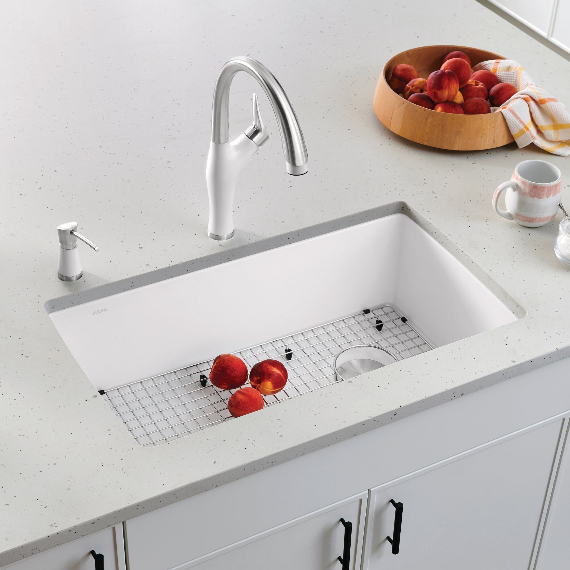 Blanco Diamond Silgranit 33.5" Super Single Dual Mount Kitchen Sink