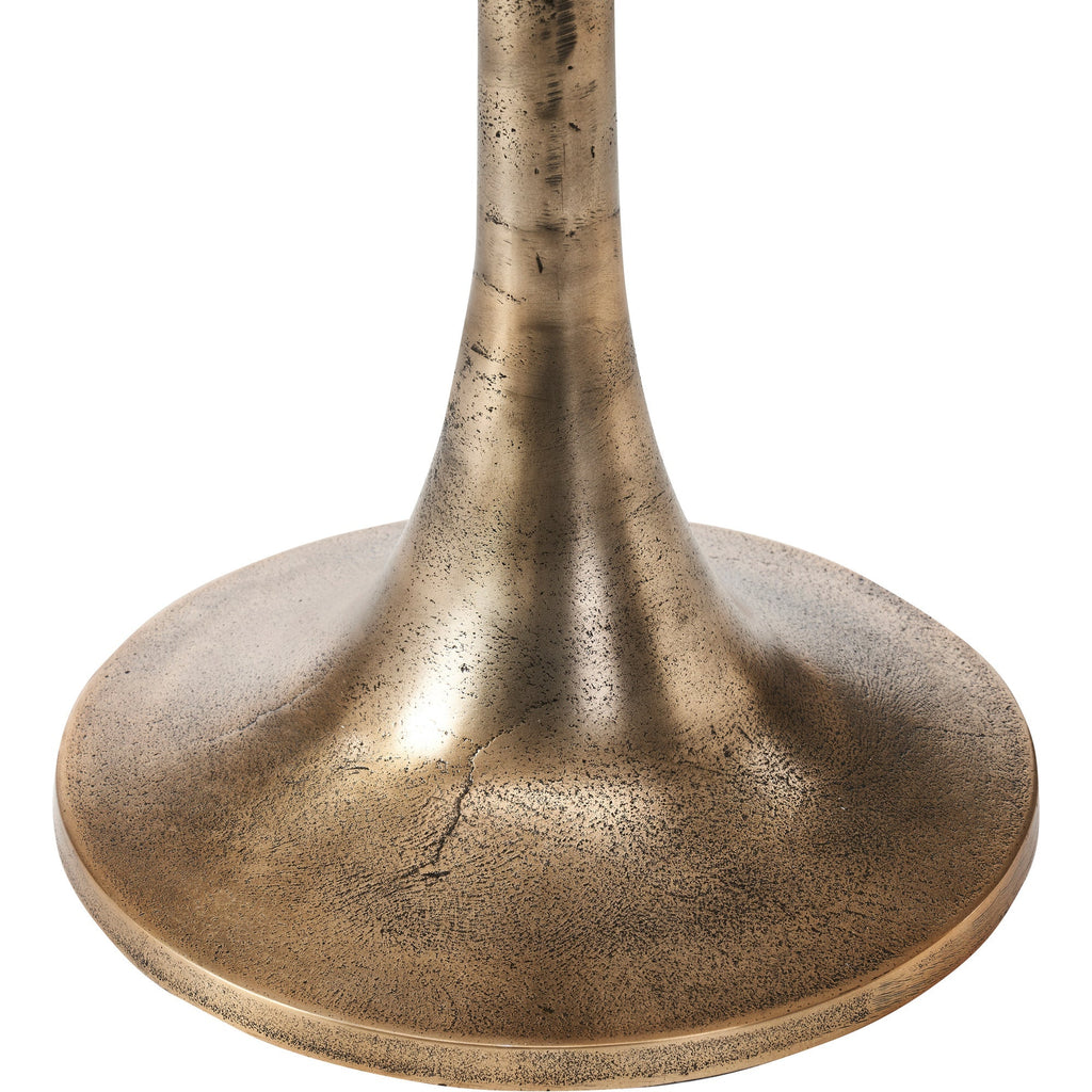 Renwil Amalya Indoor Aluminum Table - Antique Brass