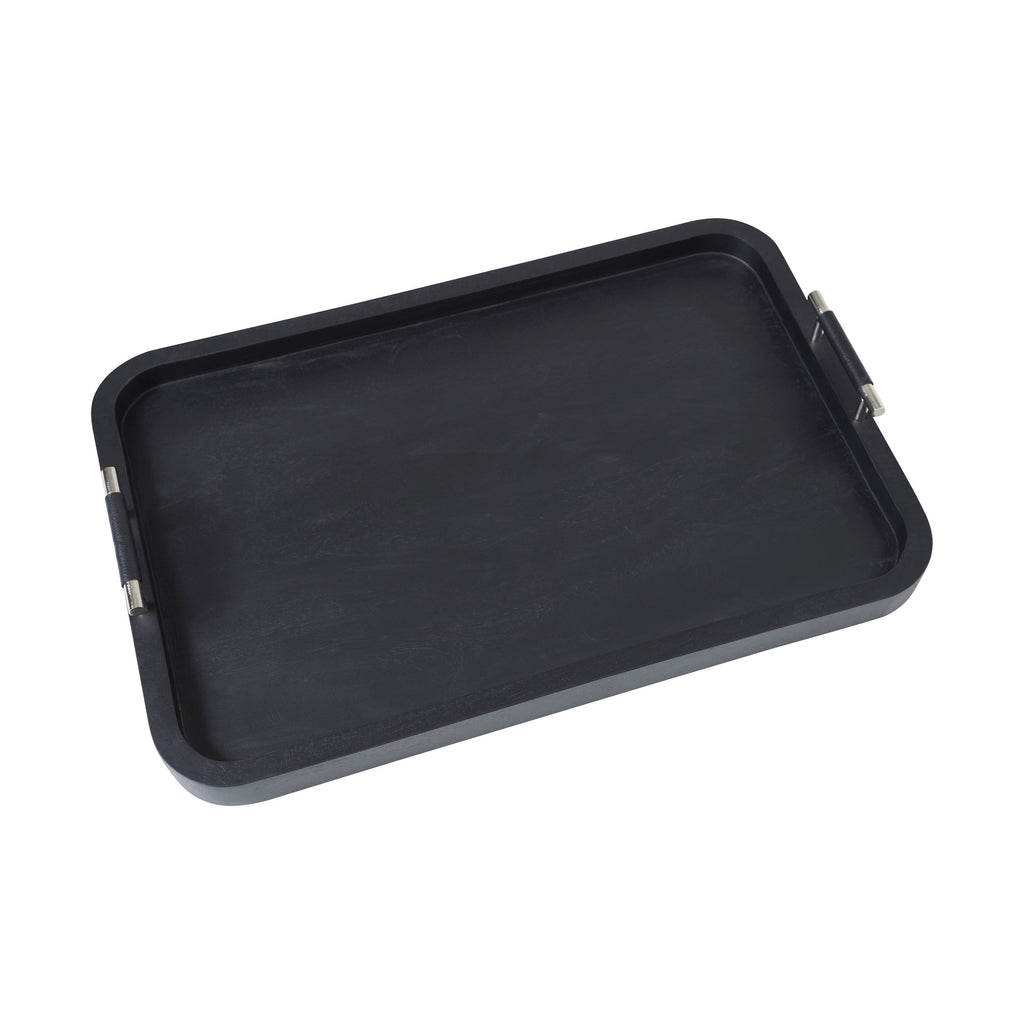Renwil Hudson Indoor Mango Wood Tray - Black