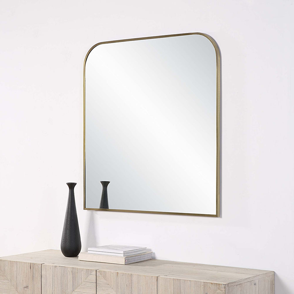 Renwil Joan 40" Tall Arch Wall Mirror - Yellow