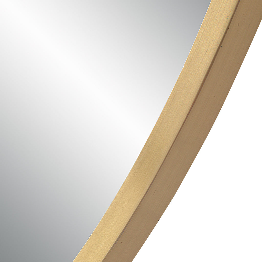 Renwil Camona 42" Tall Irregular Rectangular Oval Mirror - Satin Brass