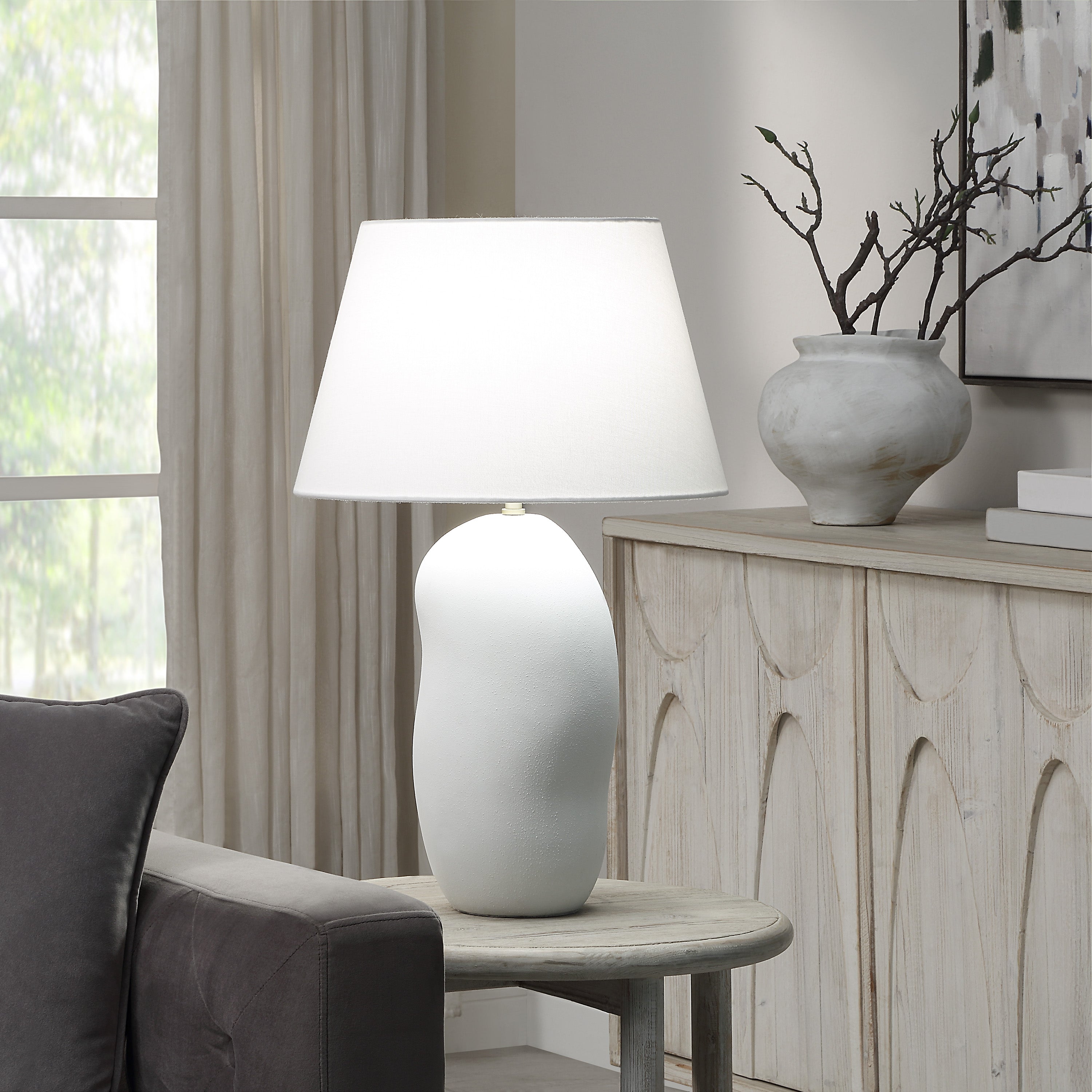 Renwil Katya 25" Height Table Lamp - White