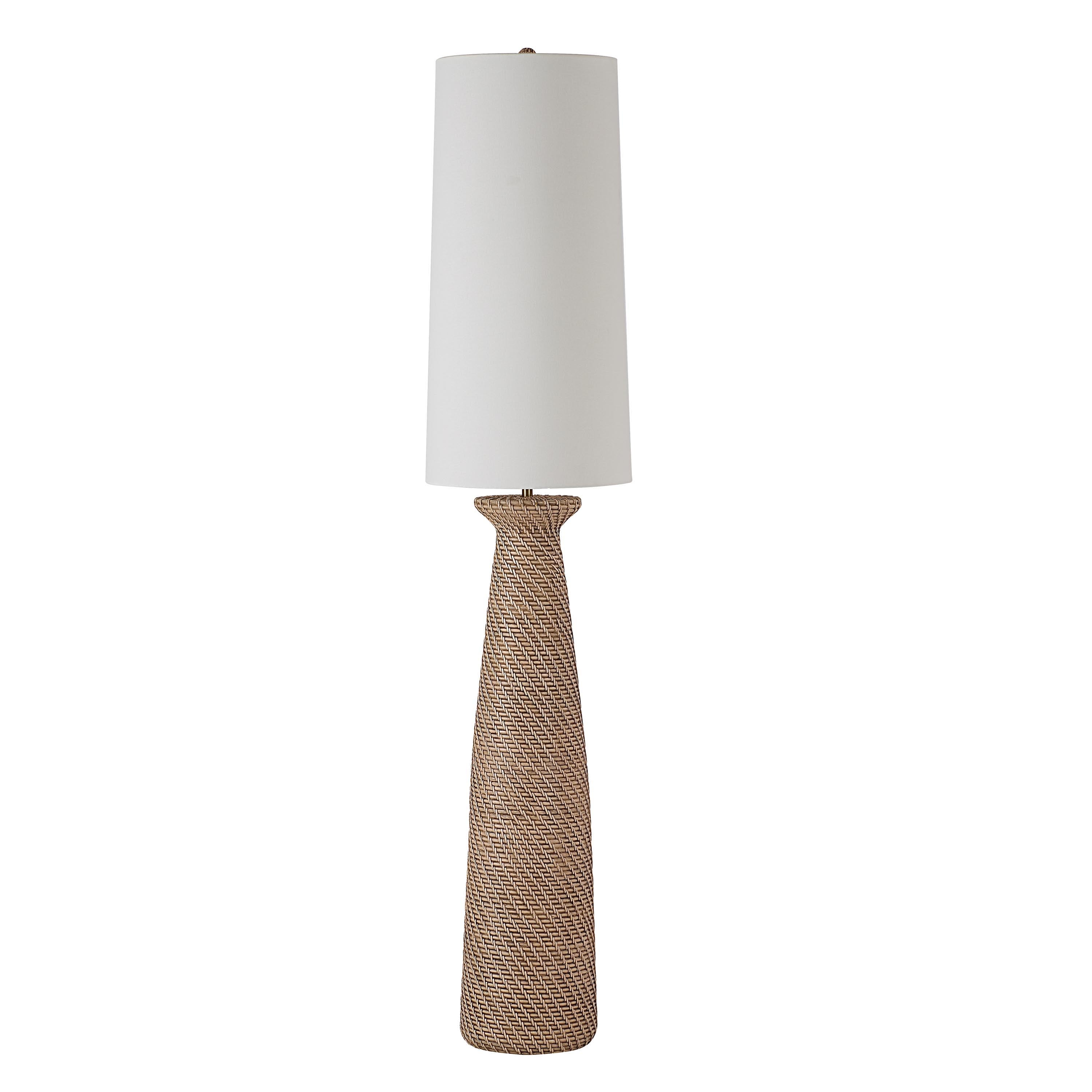 Everren Nathalie 66" Height Floor Lamp - Cream White Wash