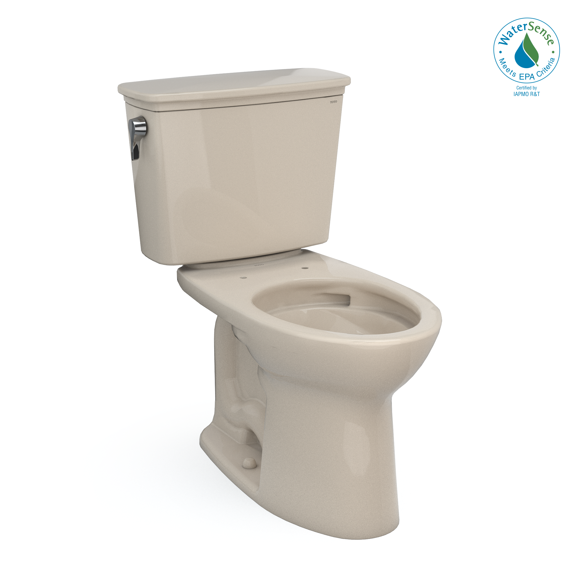 TOTO Drake Elongated Toilet - Transitional Two-Piece, Universal Height, 1.28 GPF Tornado Flush