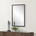 Renwil Lausanne 36" Tall Rectangular Mirror - Matte Black