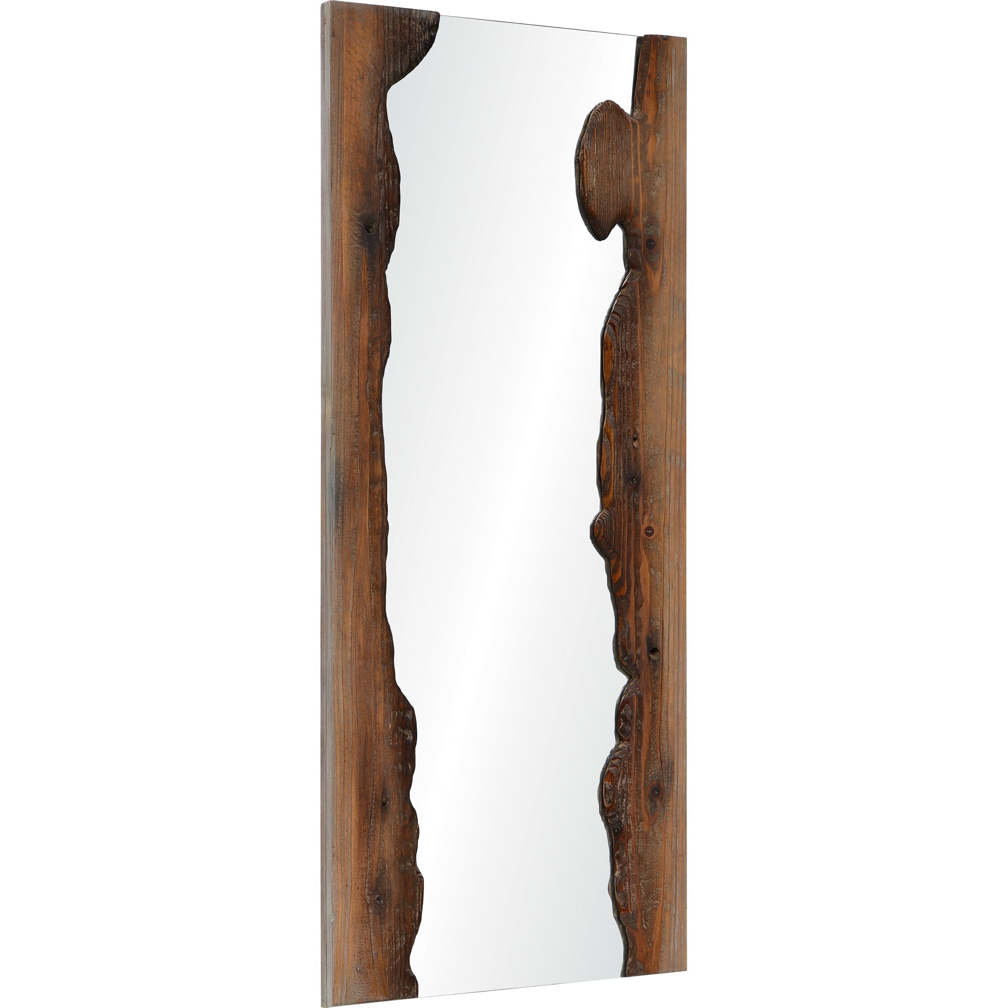 Renwil Conni x 50" Tall Rectangle Wall Mirror - Brown