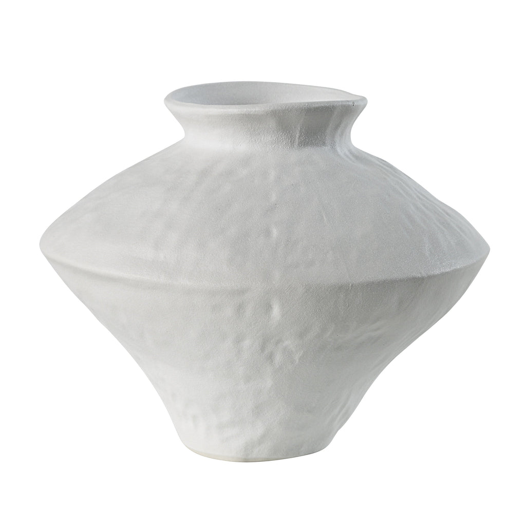 Renwil Mills Indoor Porcelain Ceramic Vase - Matte Off-White