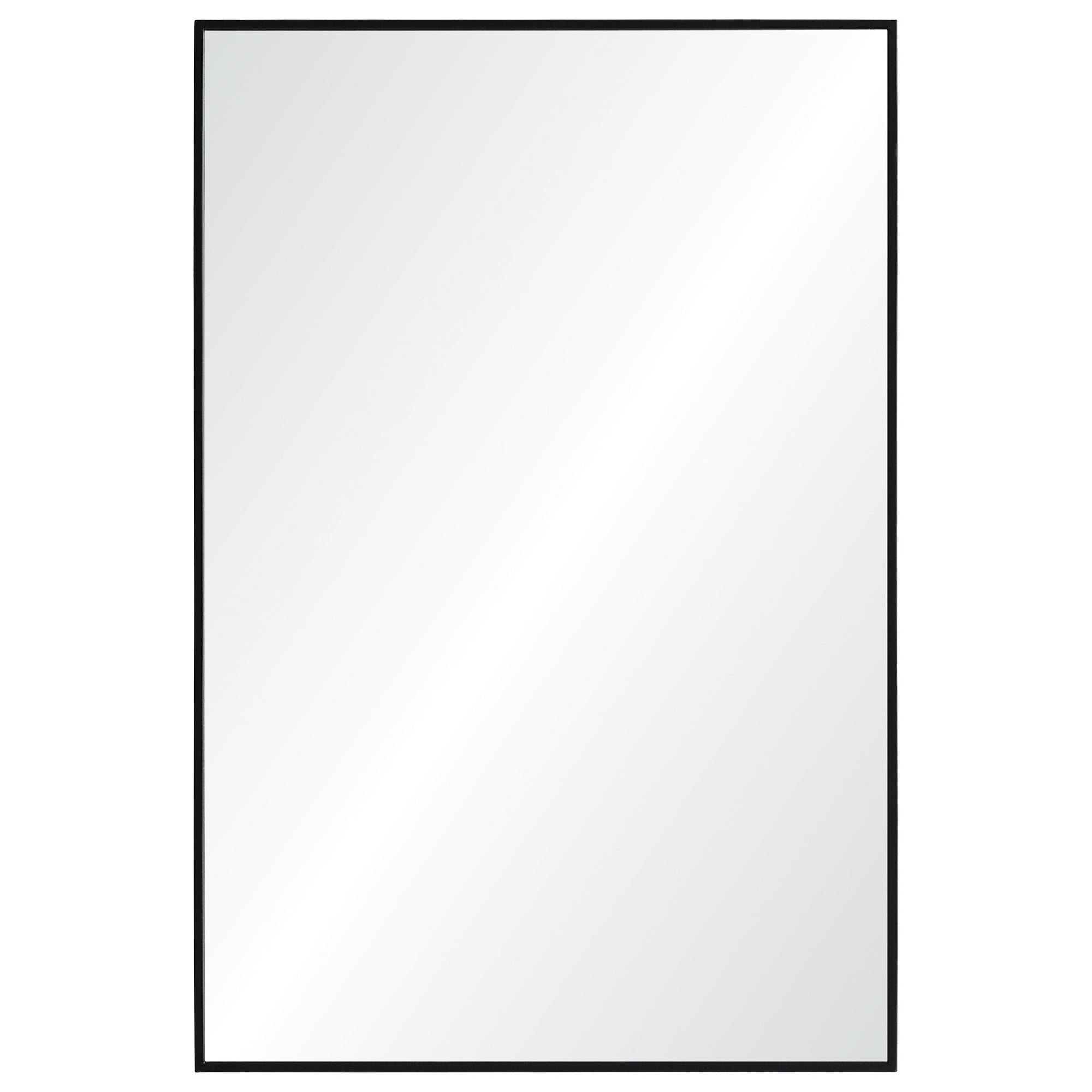 Renwil Reynolds 35.5" Tall Rectangle Wall Mirror - Black
