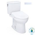 TOTO Washlet+ Drake II 1G Two Piece Elongated 1.0 GPF Toilet with Auto Flush Washlet+ S7A Contemporary Bidet Seat