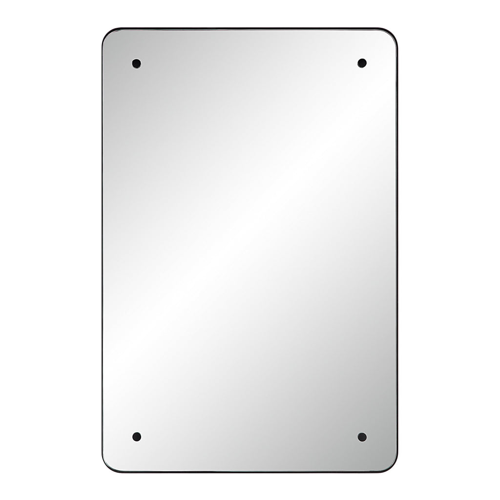 Renwil Aine 36" Tall Rectangular Mirror - Matte Black