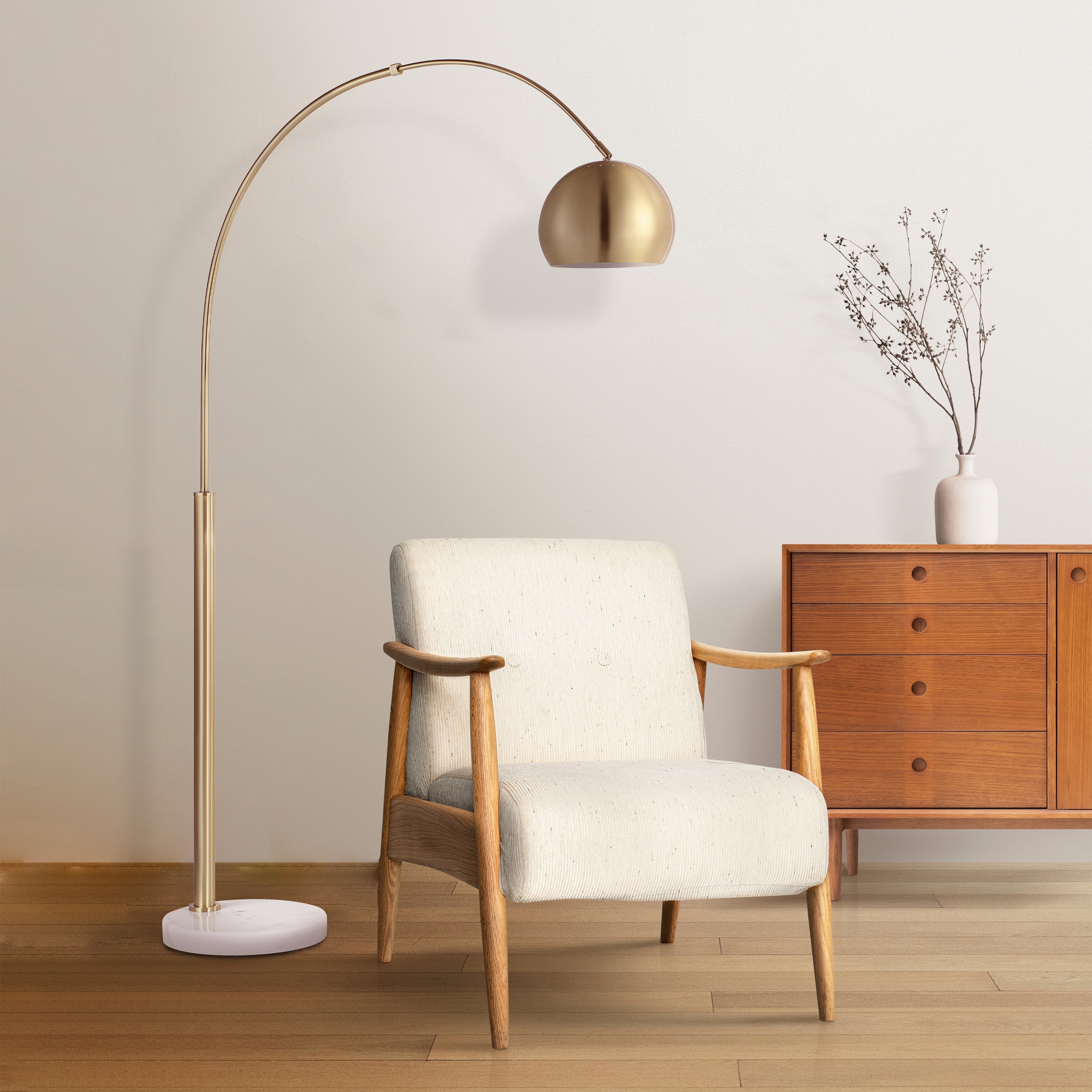 Renwil Daleela 77.375" Height Floor Lamp - Yellow