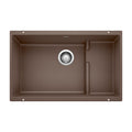 Blanco Precis Cascade Silgranit 29" Single Bowl Undermount Kitchen Sink with Colander