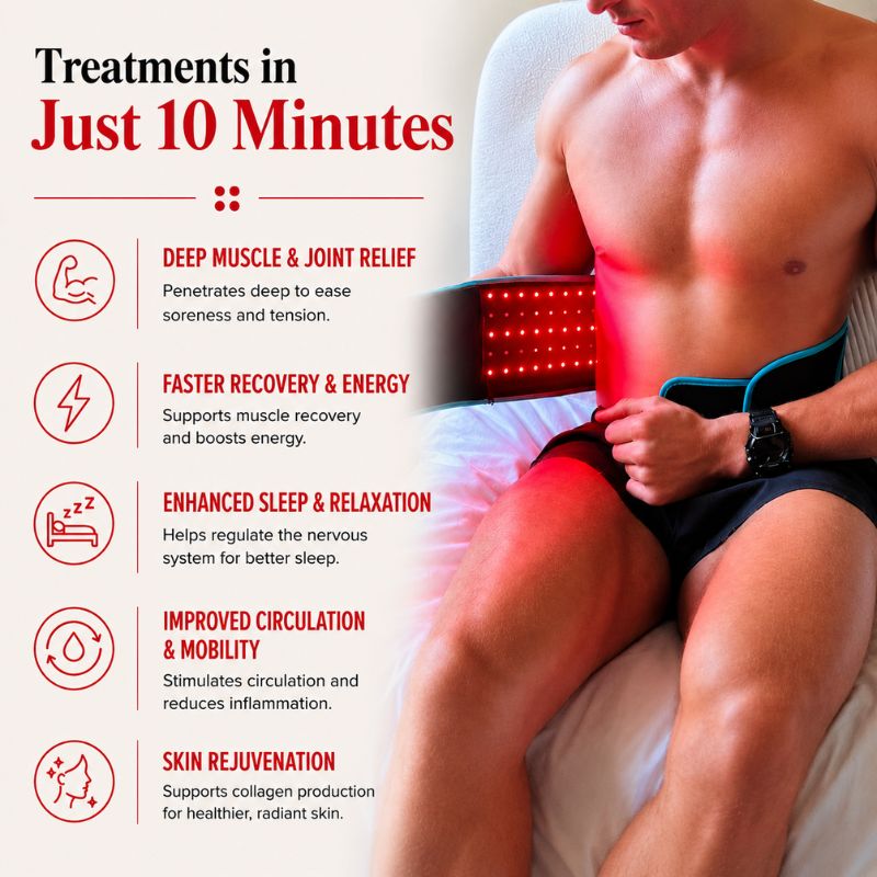Red Light Therapy Belt with Near-Infrared