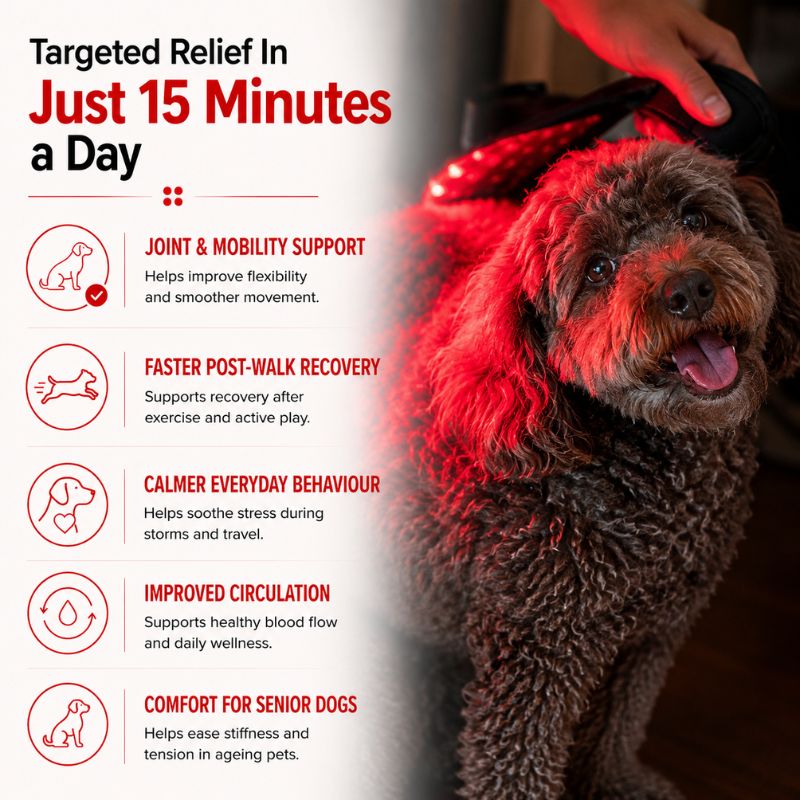 Small Red Light Therapy for Dogs Coat