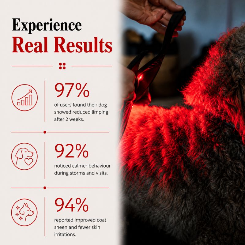 Small Red Light Therapy for Dogs Coat